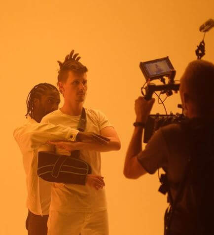 Moritz Jahn shooting for his music video.